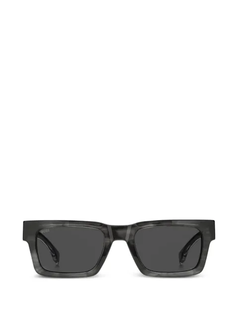 BOSS lunettes de soleil à monture rectangulaire