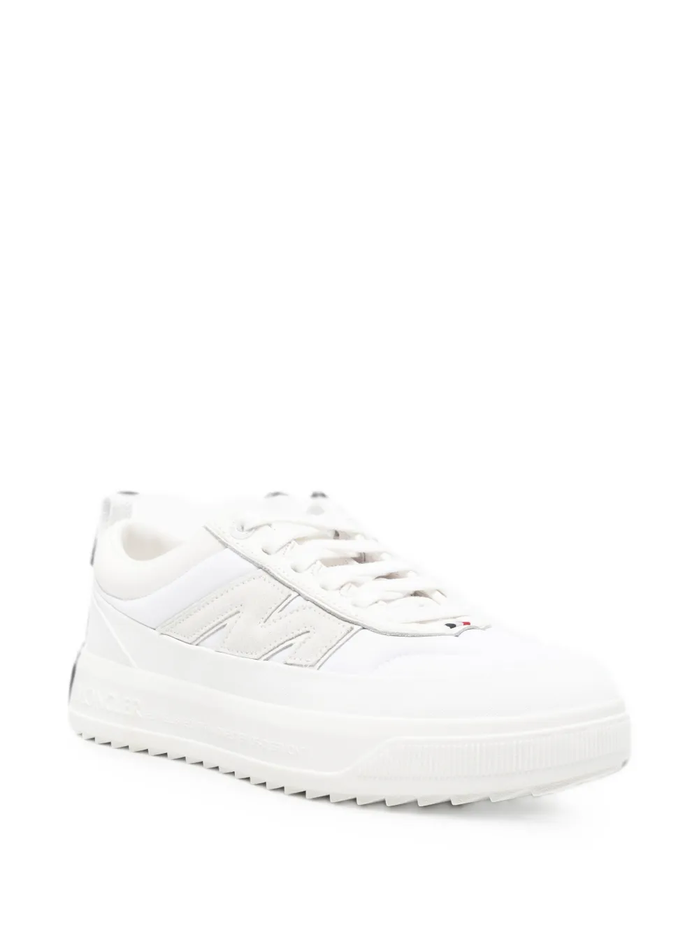 Moncler logo-embossed ridged-sole sneakers Wit