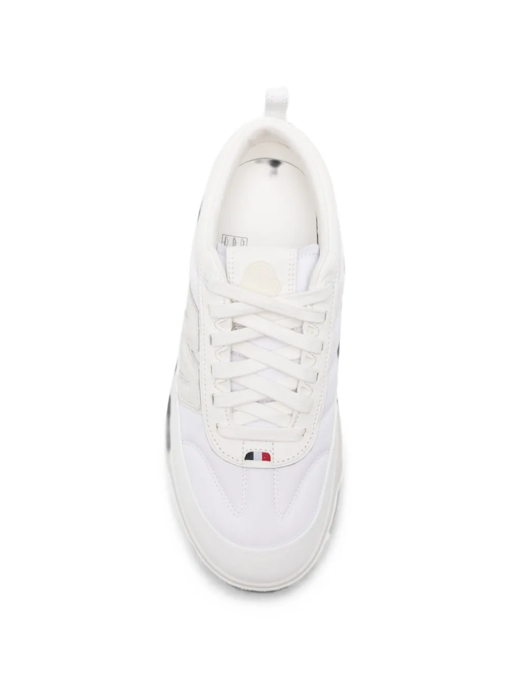 Moncler logo-embossed ridged-sole sneakers Wit