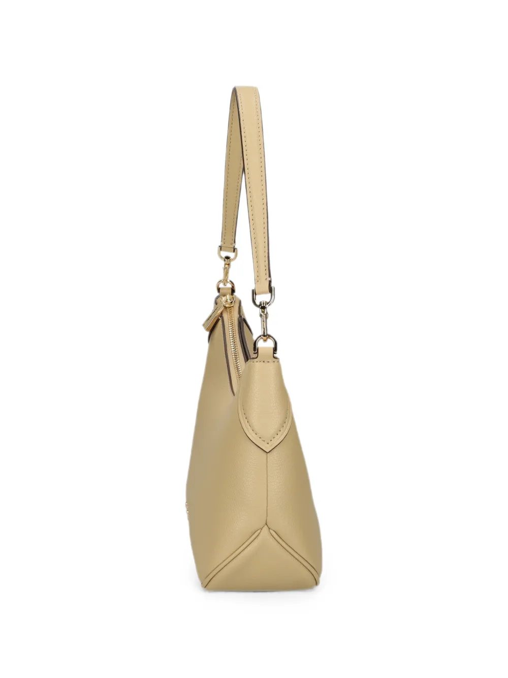 Michael Kors logo-plaque shoulder bag Beige