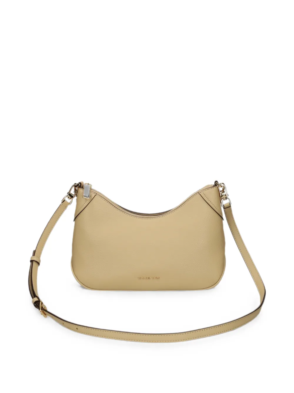Michael Kors logo-plaque shoulder bag Beige
