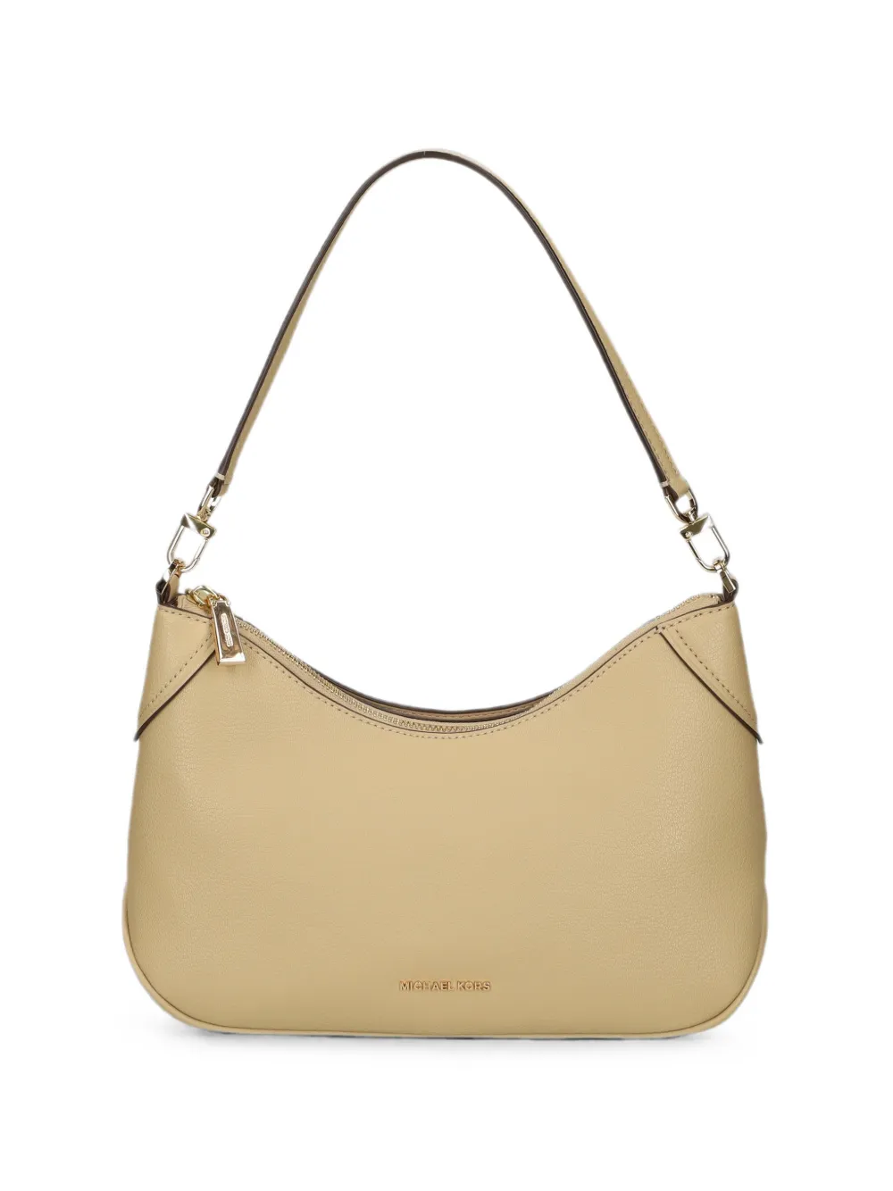 Michael Kors logo-plaque shoulder bag Beige