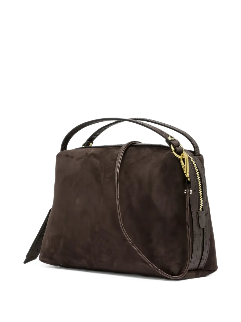 GIANNI CHIARINI Alifa suede tote bag Bruin