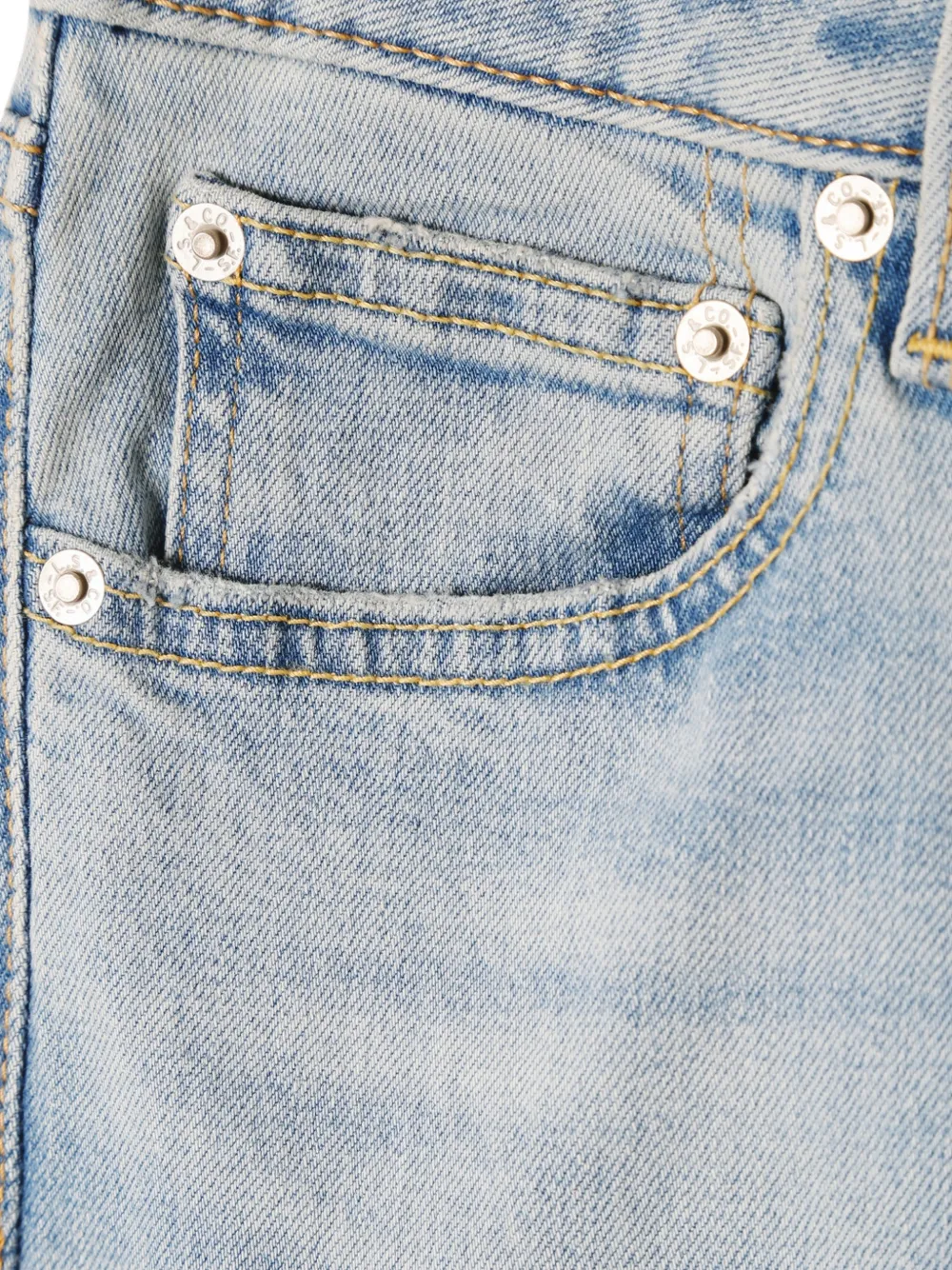 Levi's faded flared-hem jeans Blauw