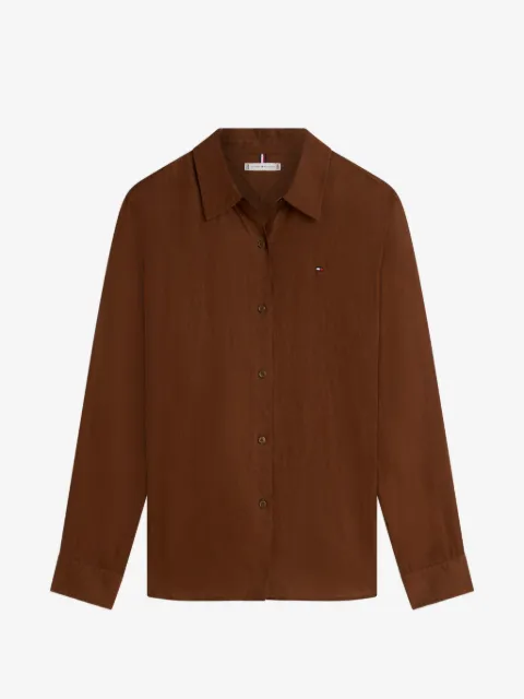 Tommy Hilfiger camisa con botones y logo bordado