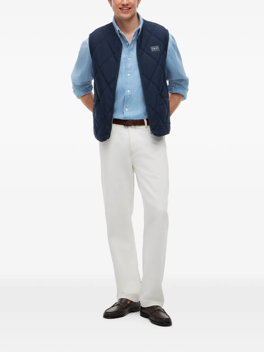 Tommy Hilfiger Gewatteerde bodywarmer Blauw