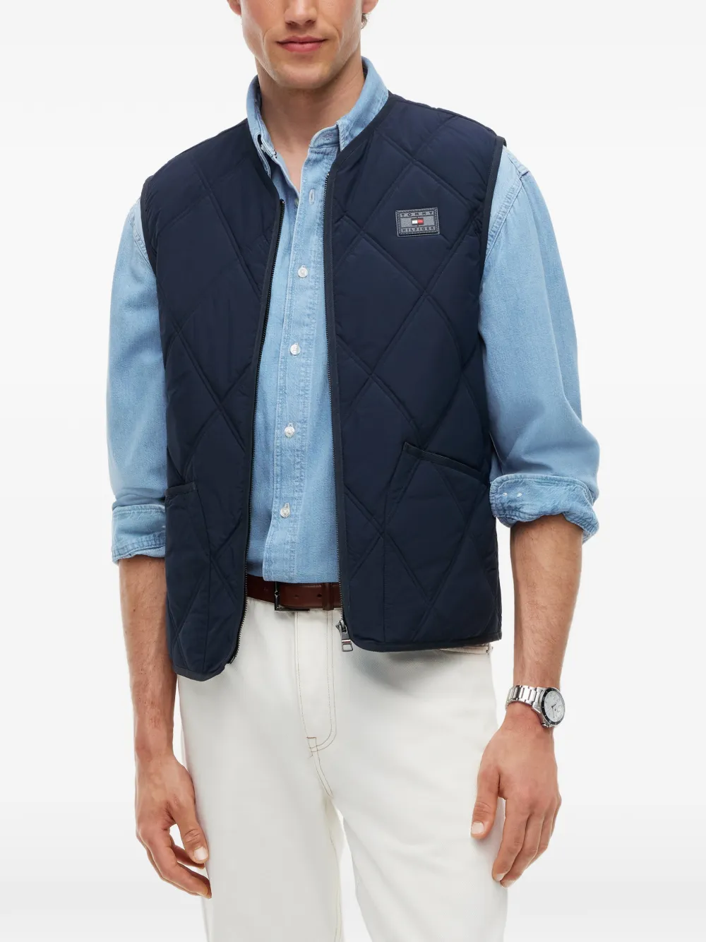 Tommy Hilfiger Gewatteerde bodywarmer Blauw