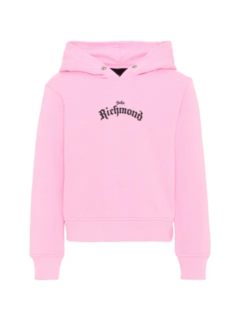 John Richmond Junior logo-embroidered hoodie