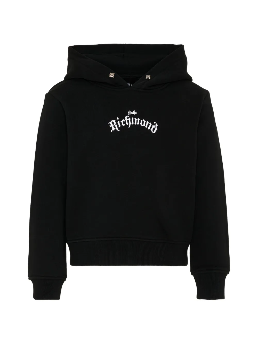 John Richmond Junior logo-print hoodie - Nero