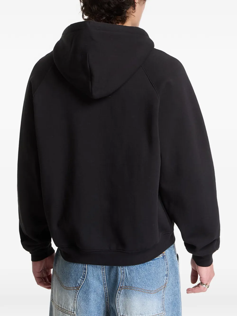 dime Marathon hoodie met logo-patch Zwart
