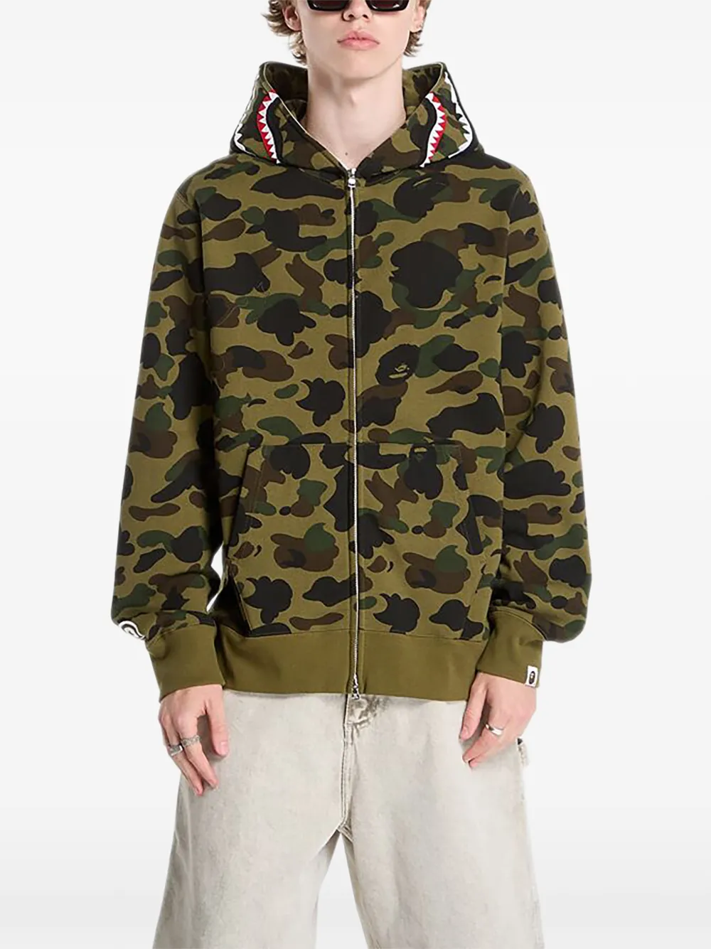 A BATHING APE® 1st Camo Shark hoodie - Verde