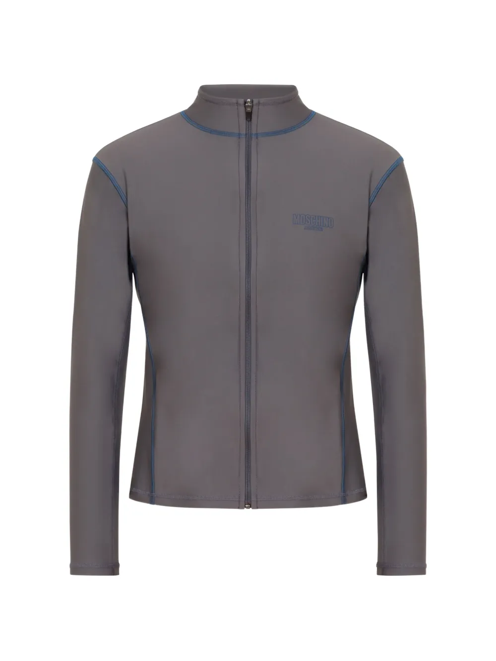 Moschino zip-up long-sleeve sweater