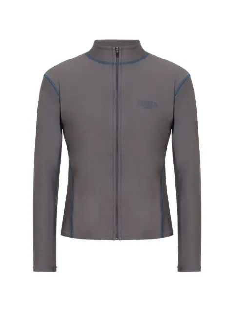 Moschino zip-up long-sleeve sweater