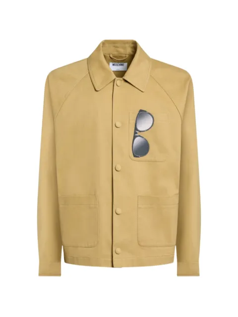 Moschino printed cotton gabardine jacket