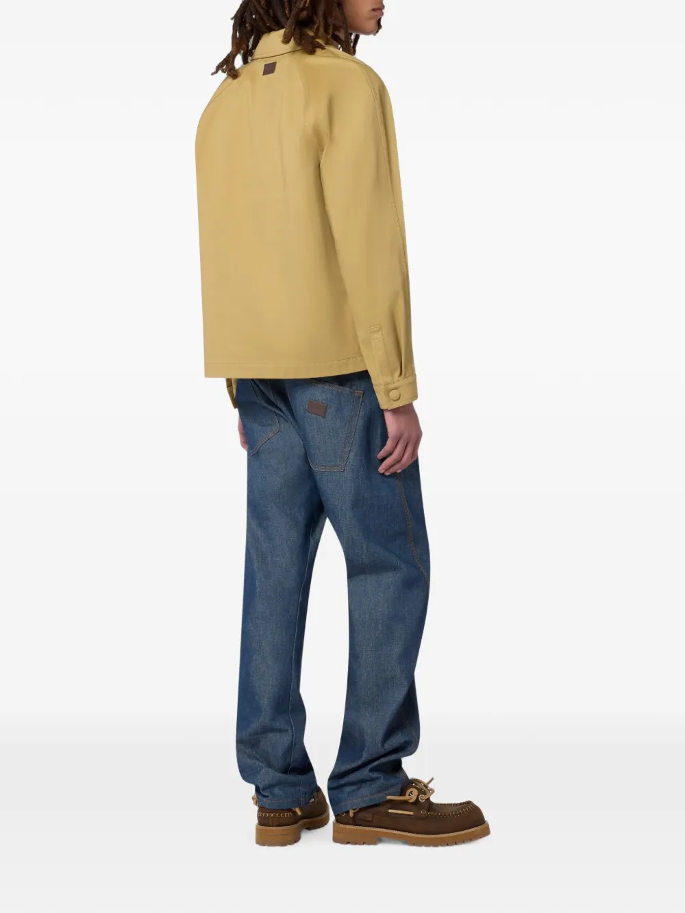 Moschino Gabardine jack met print Beige