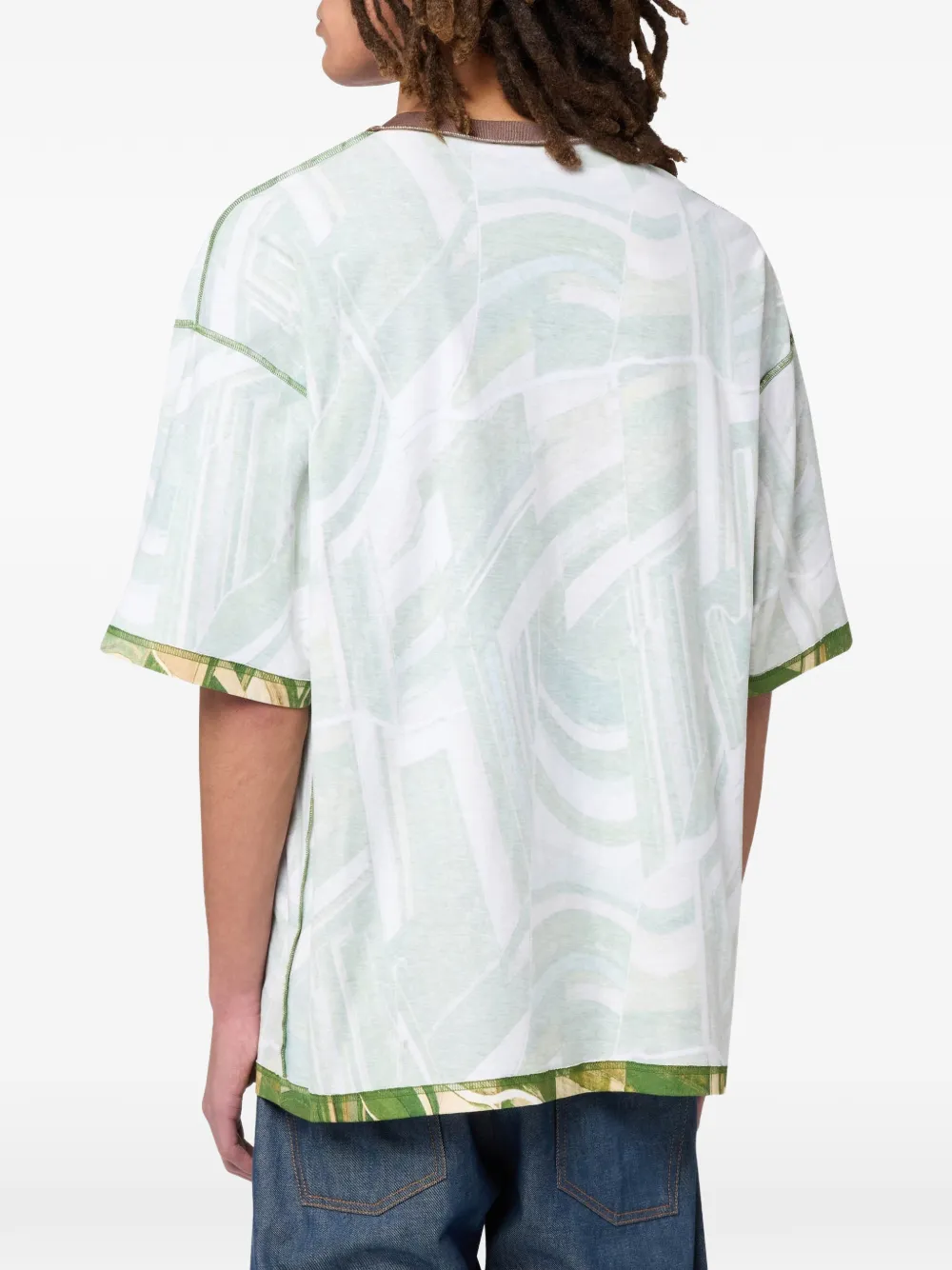 Moschino Katoenen jersey T-shirt met print Wit
