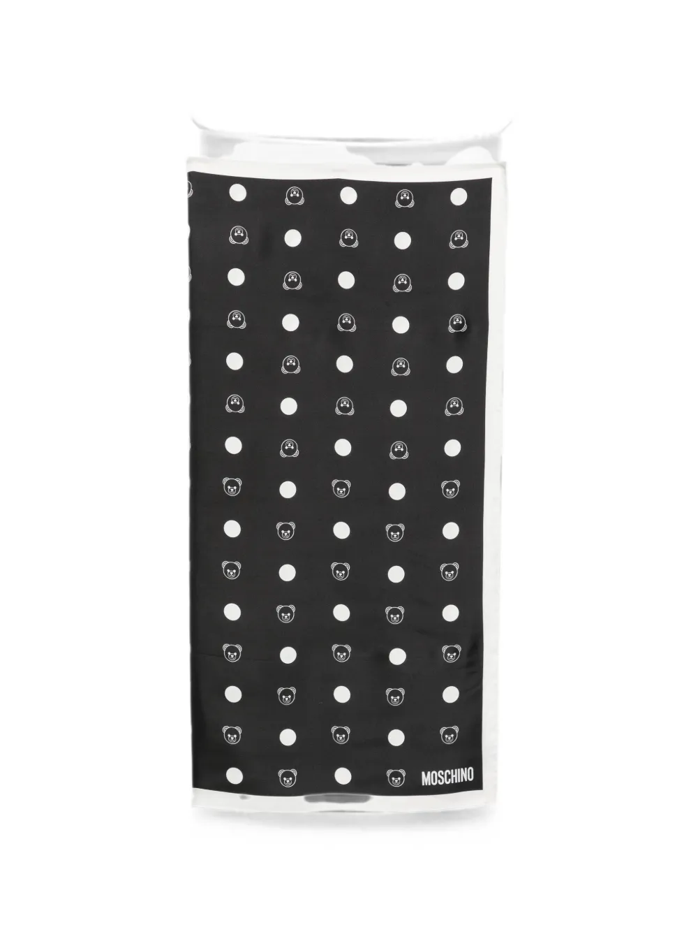 Moschino Teddy Bear polka-dot scarf - Schwarz