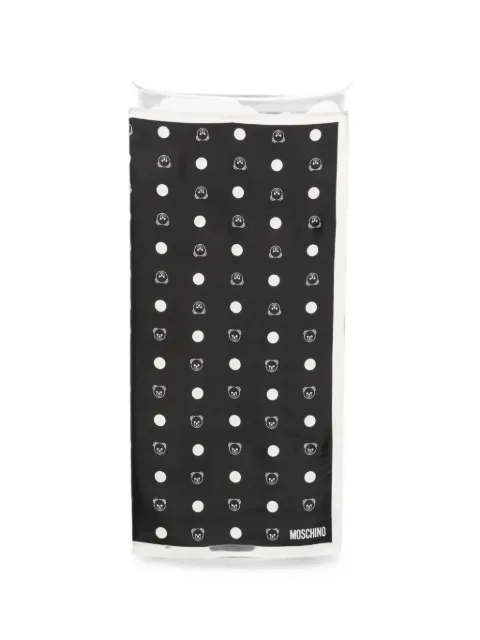 Moschino Teddy Bear polka-dot scarf