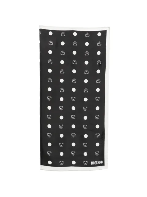 Moschino Teddy Bear polka-dot scarf
