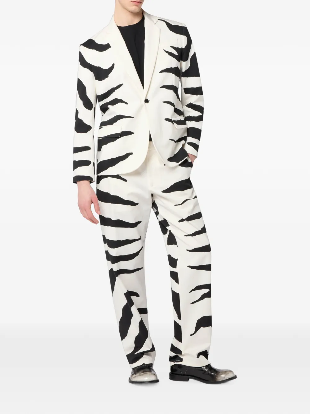 Moschino Zwaargewicht katoenen broek met print Beige