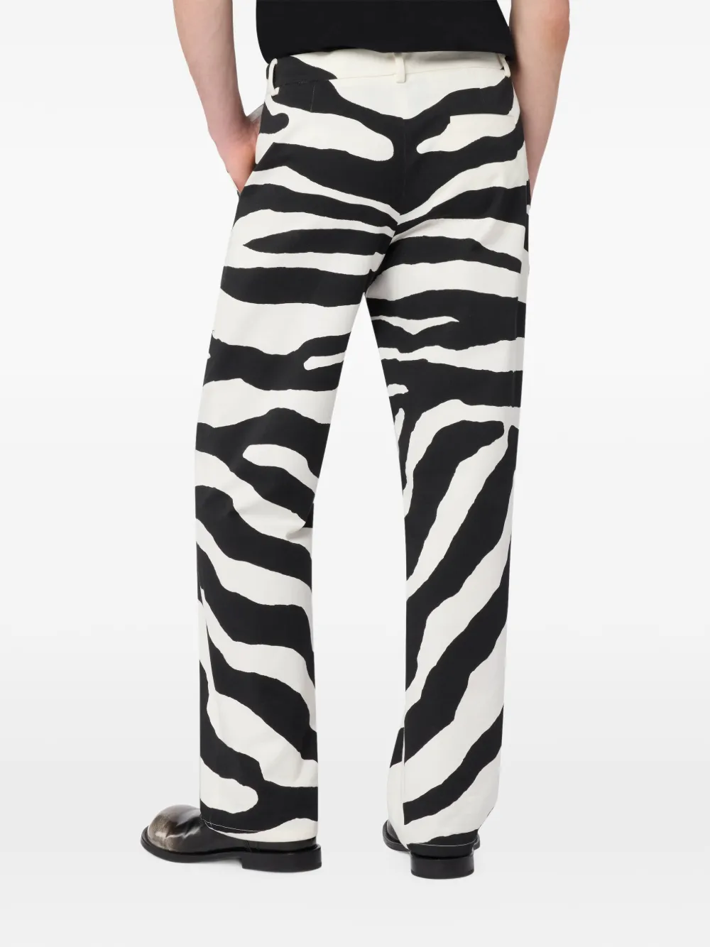 Moschino Zwaargewicht katoenen broek met print Beige