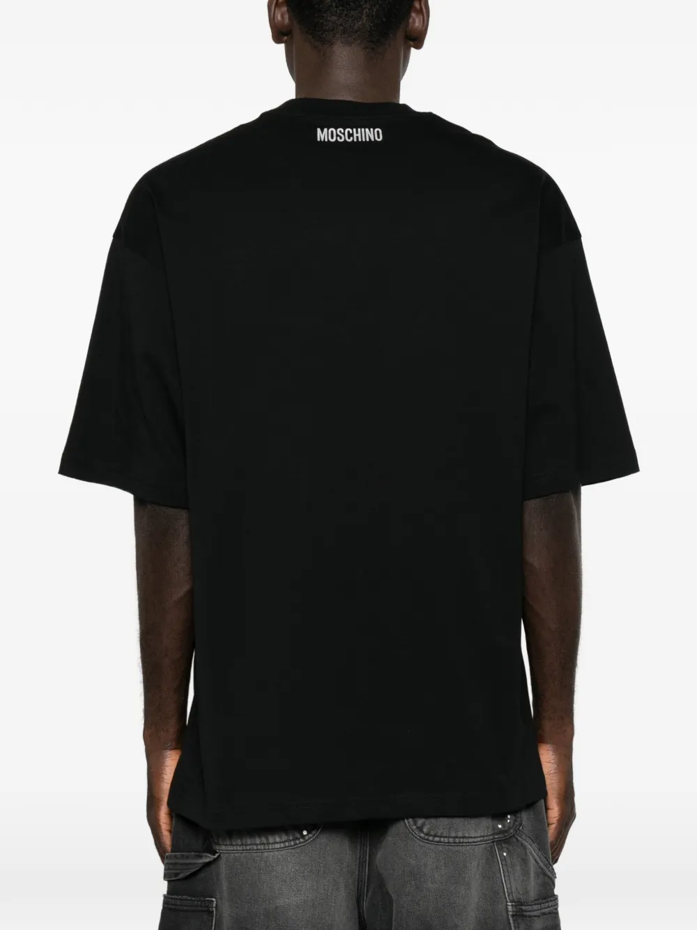 Moschino T-shirt met print Zwart