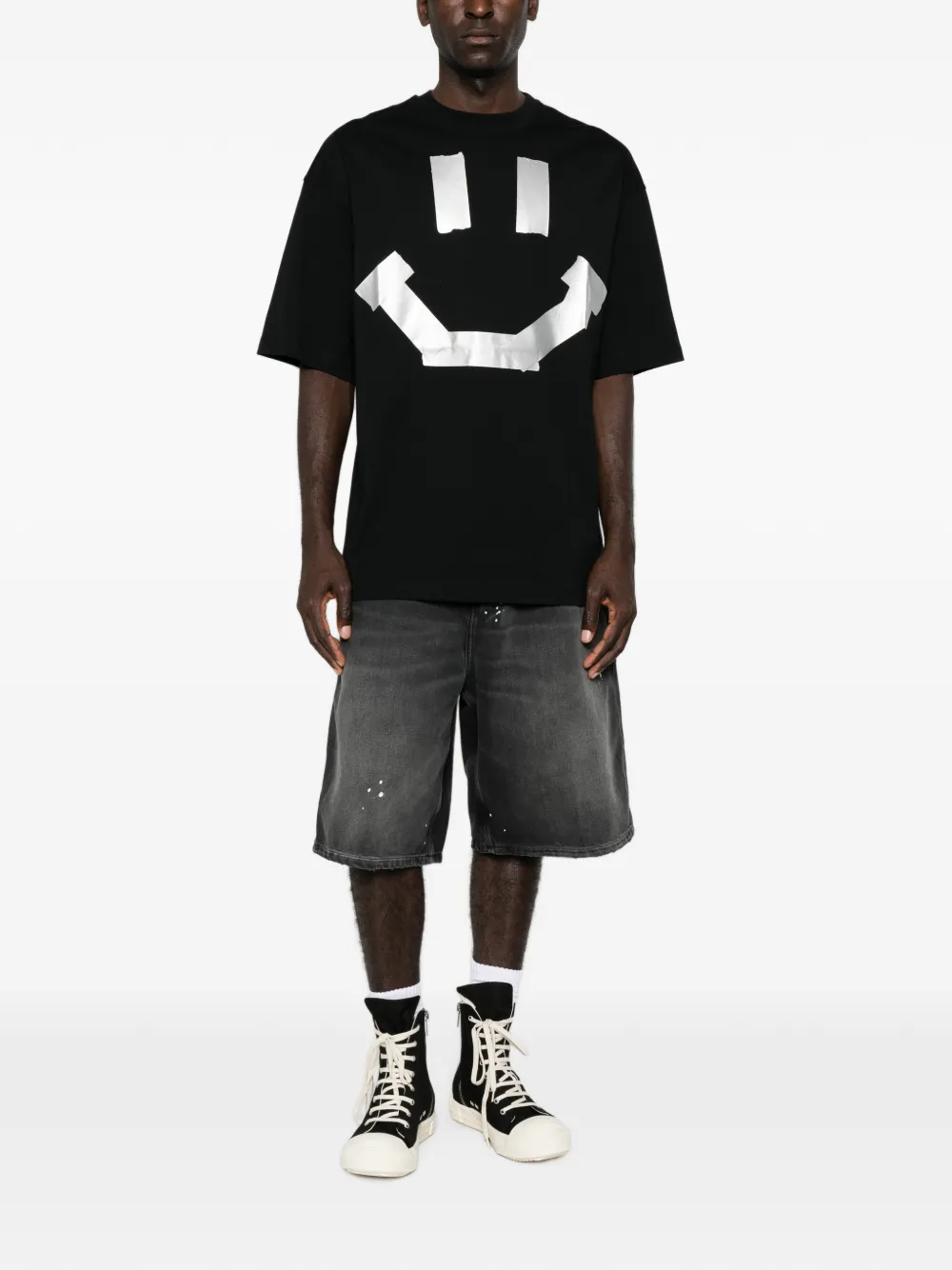 Moschino T-shirt met print Zwart