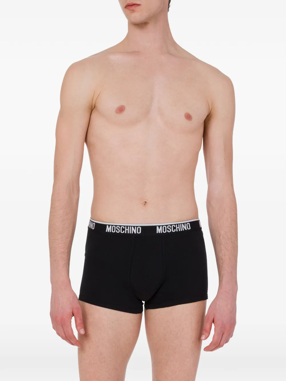 Moschino Boxershorts met logoband Beige