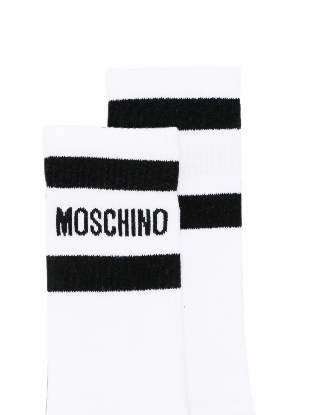 Moschino Sokken met logodetail Wit