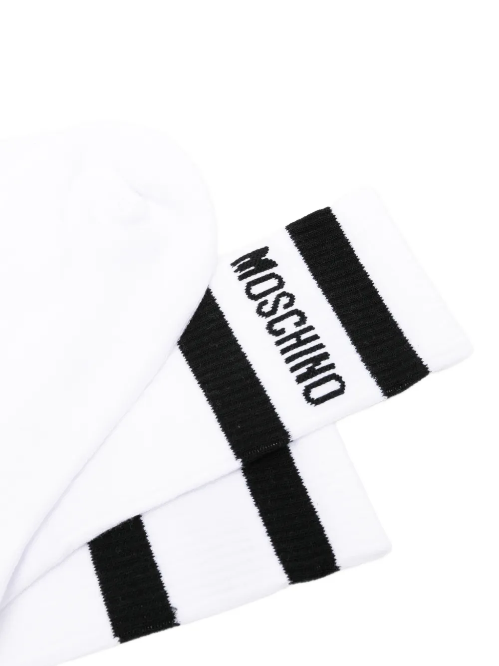 Moschino Sokken met logodetail Wit