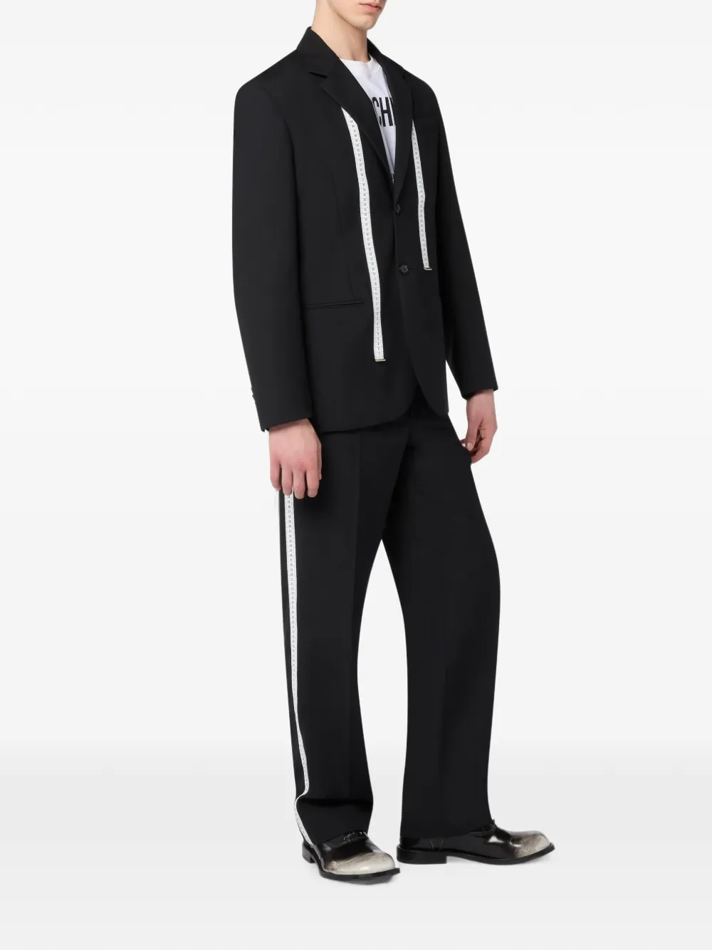 Moschino Broek met afwerking Zwart