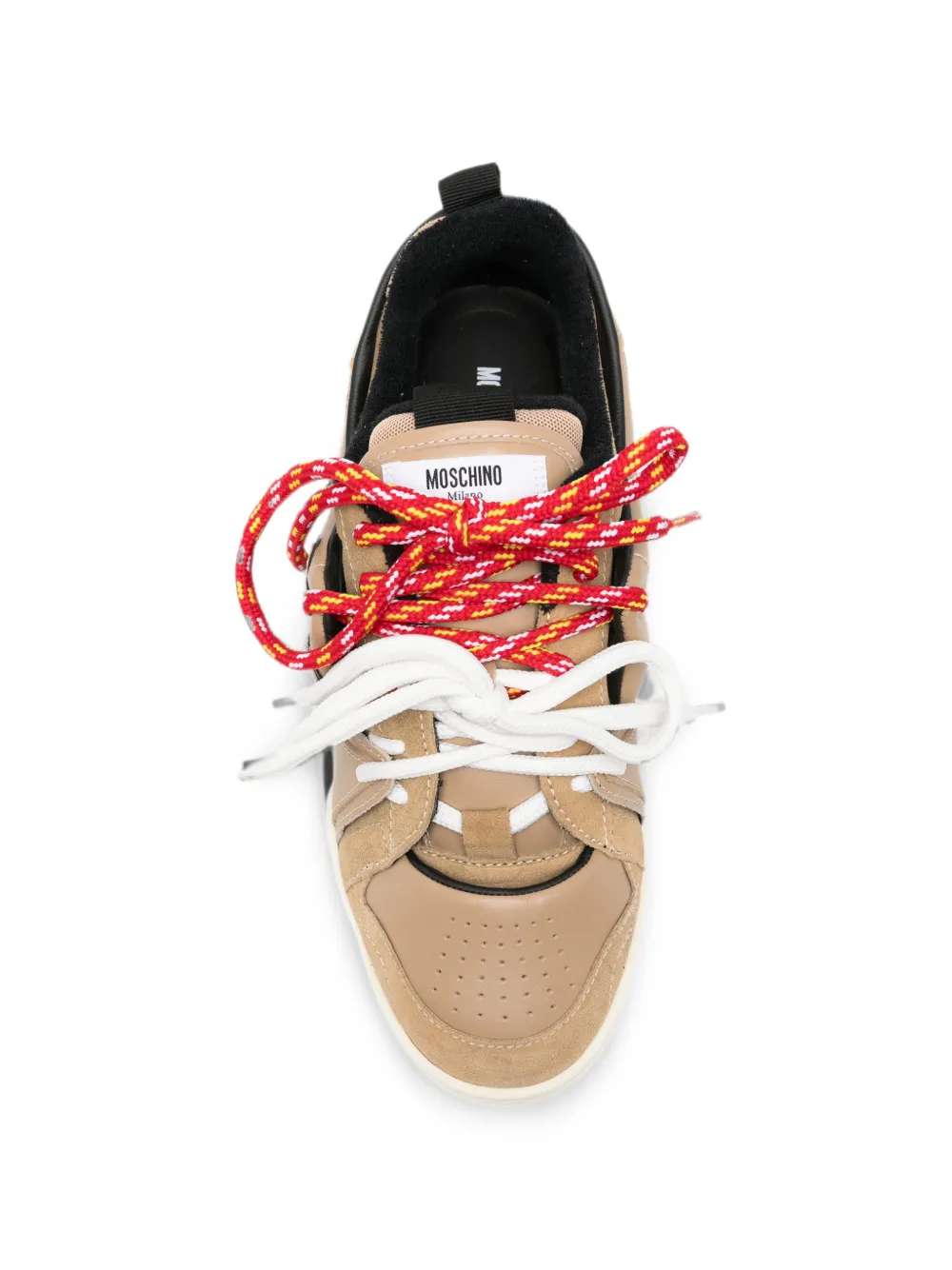 Moschino Kevin panelled sneakers Beige