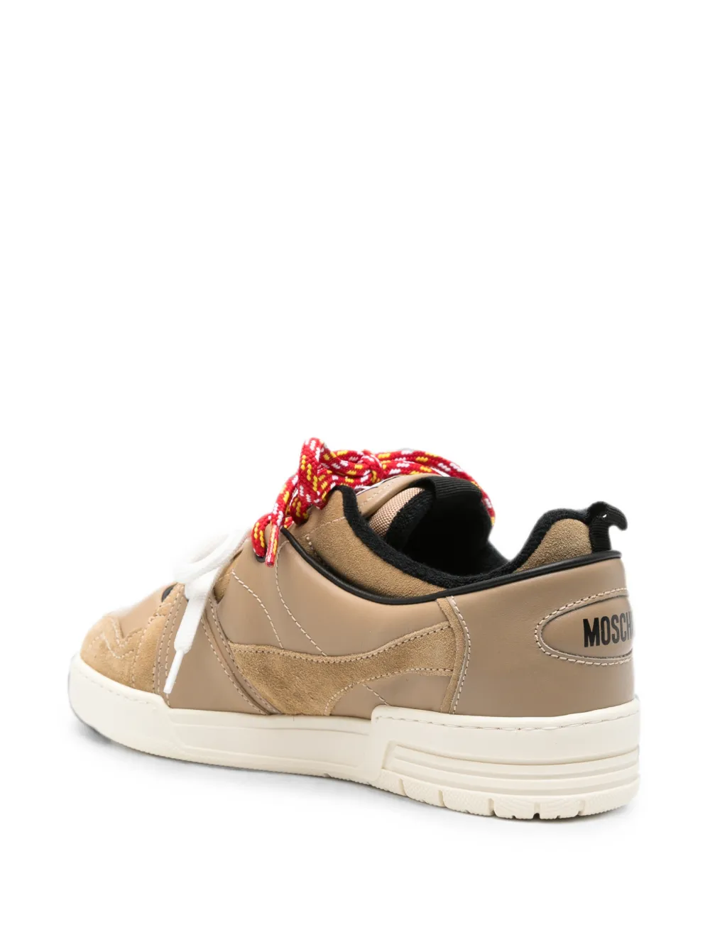 Moschino Kevin panelled sneakers Beige