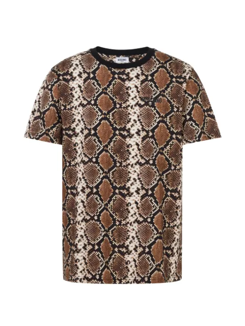 Moschino snake-print T-shirt