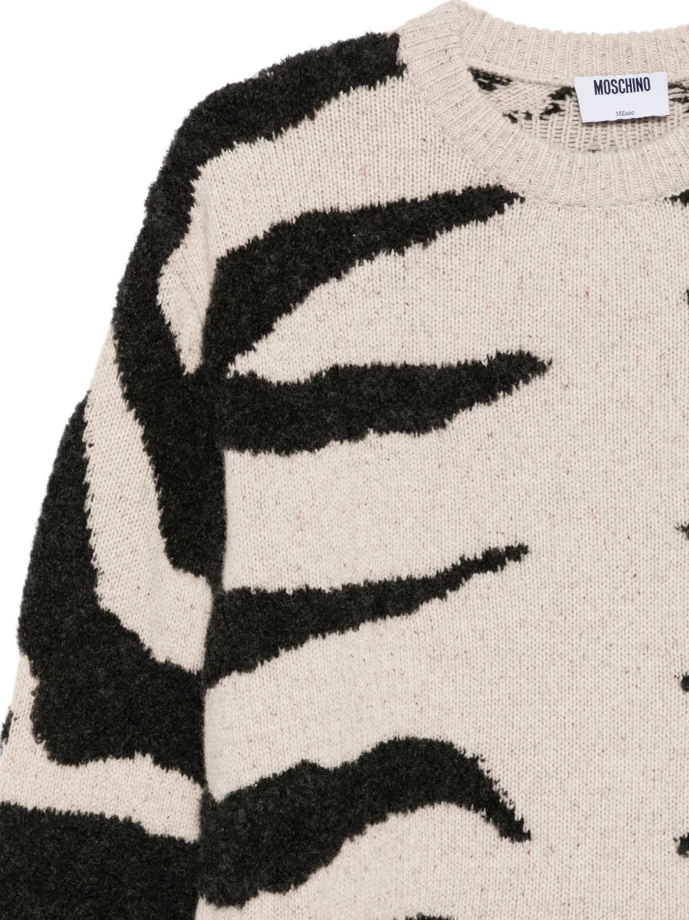 Moschino Trui met tijger-patroon Beige
