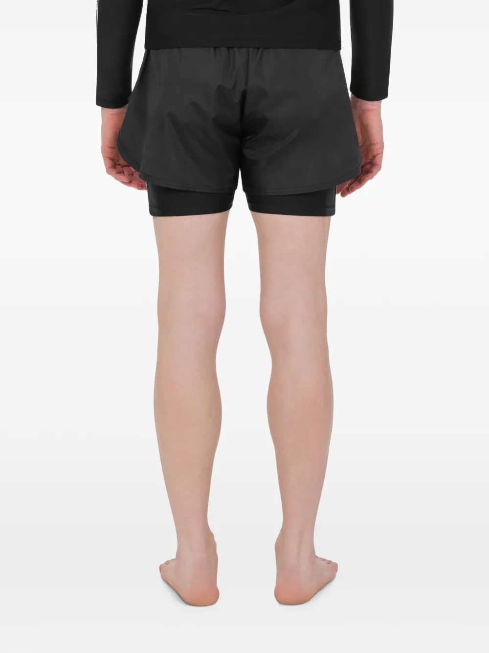 Moschino Gelaagde shorts Zwart