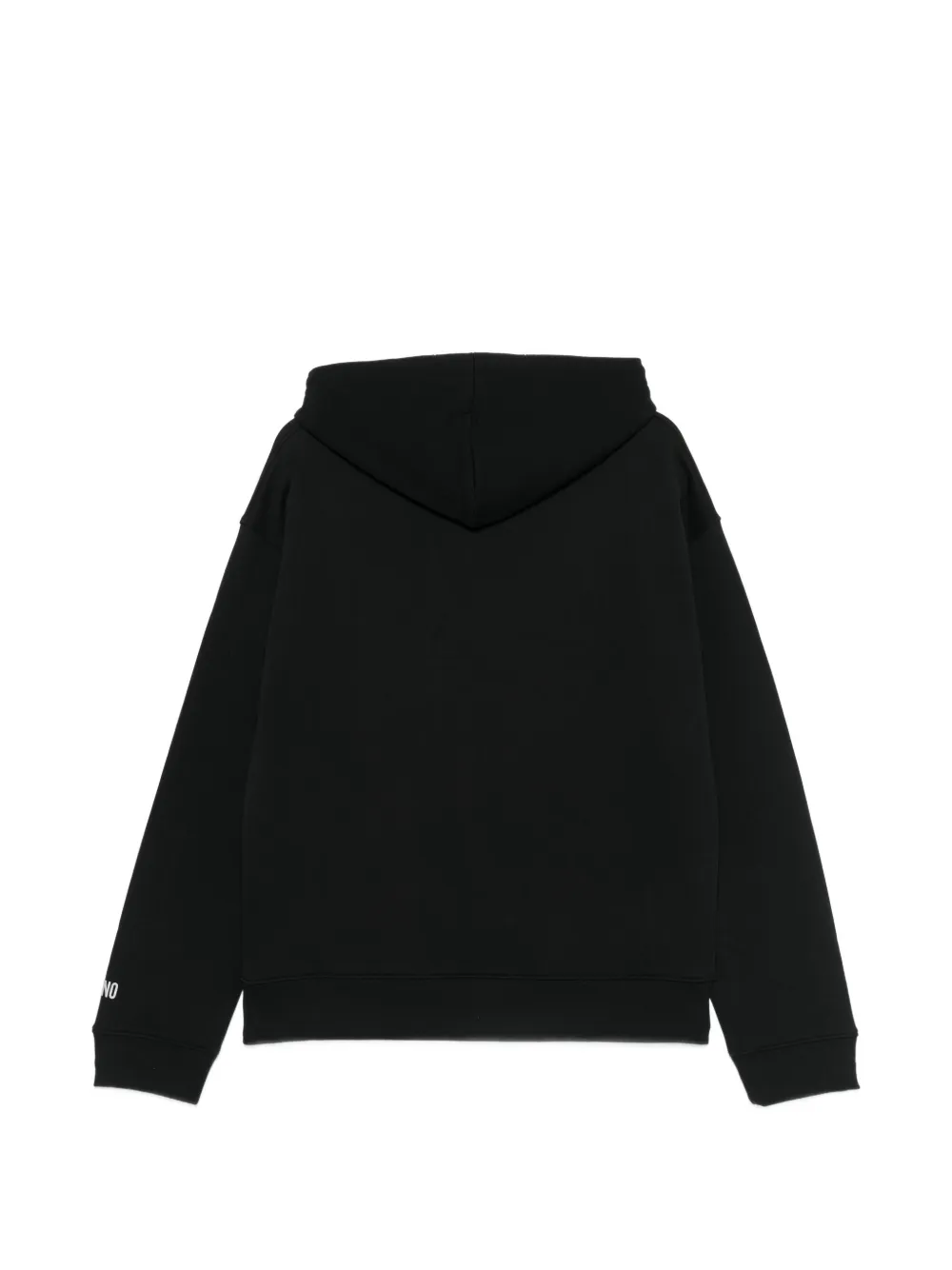 Moschino Hoodie met bandpatroon Zwart