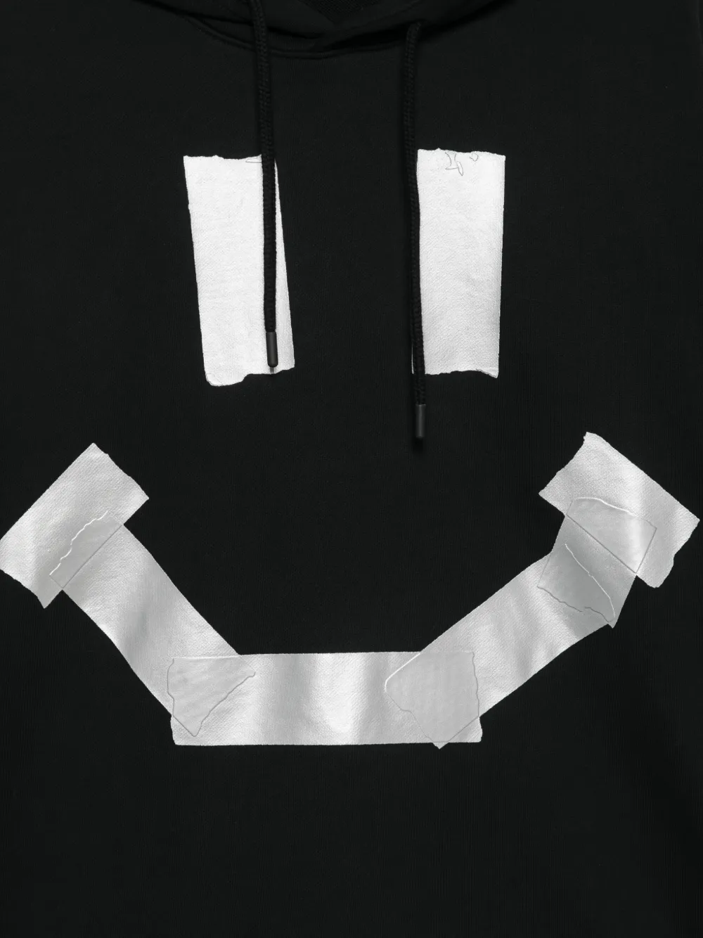 Moschino Hoodie met bandpatroon Zwart