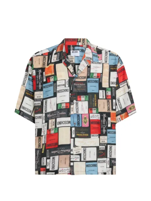 Moschino Printed silk shirt