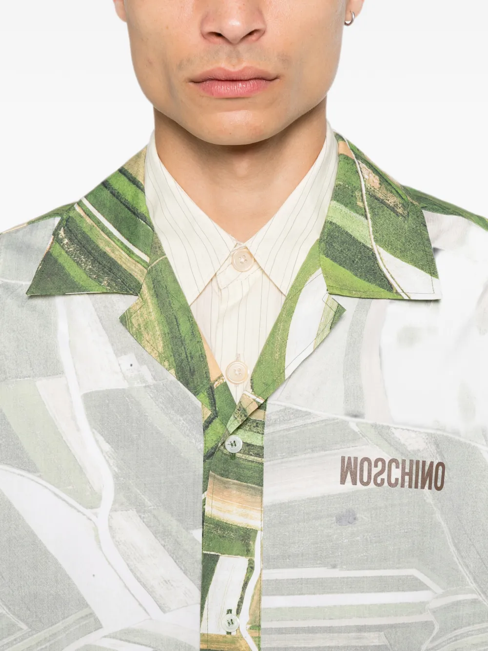 Moschino Overhemd met grafische print Groen