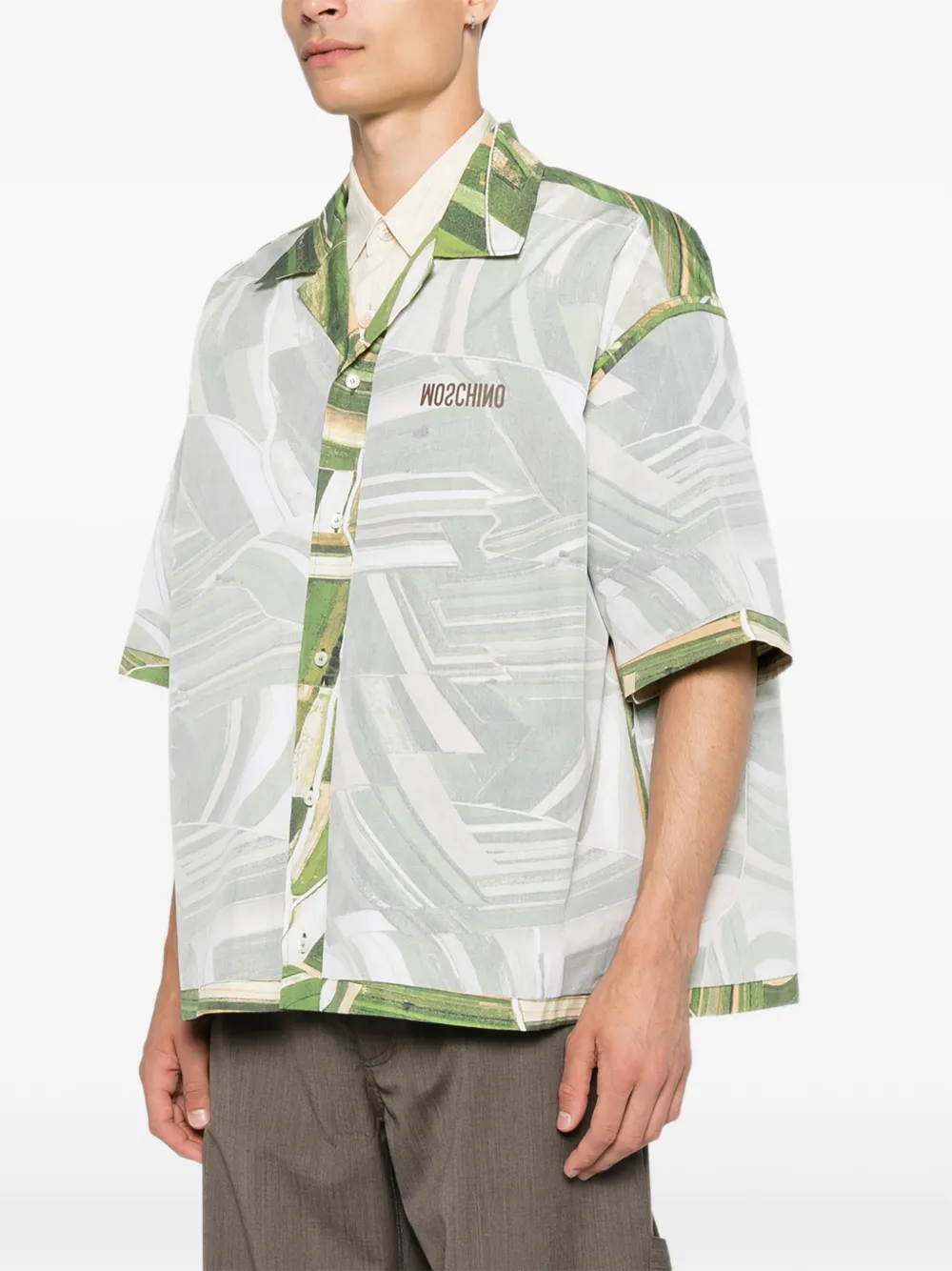 Moschino Overhemd met grafische print Groen