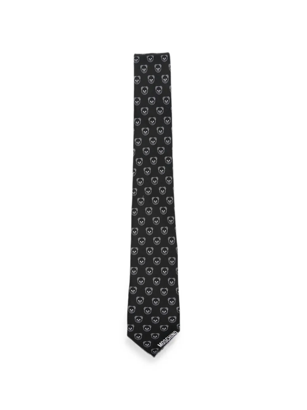 Moschino Teddy Bear silk tie - Nero