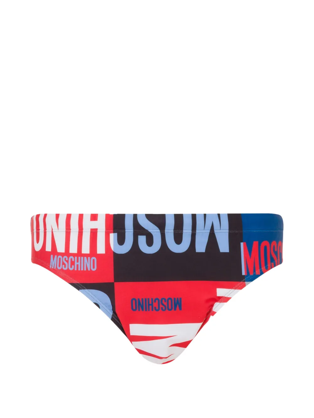 Moschino logo-print briefs - Blu