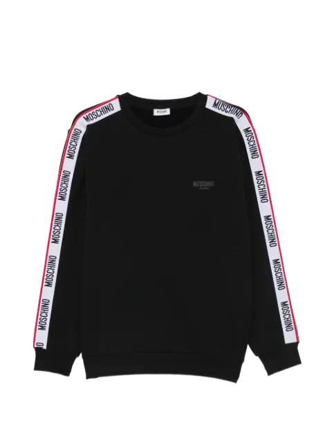 Moschino logo-tape crew-neck sweatshirt