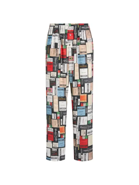 Moschino printed silk pants