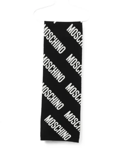 Moschino logo-intarsia scarf