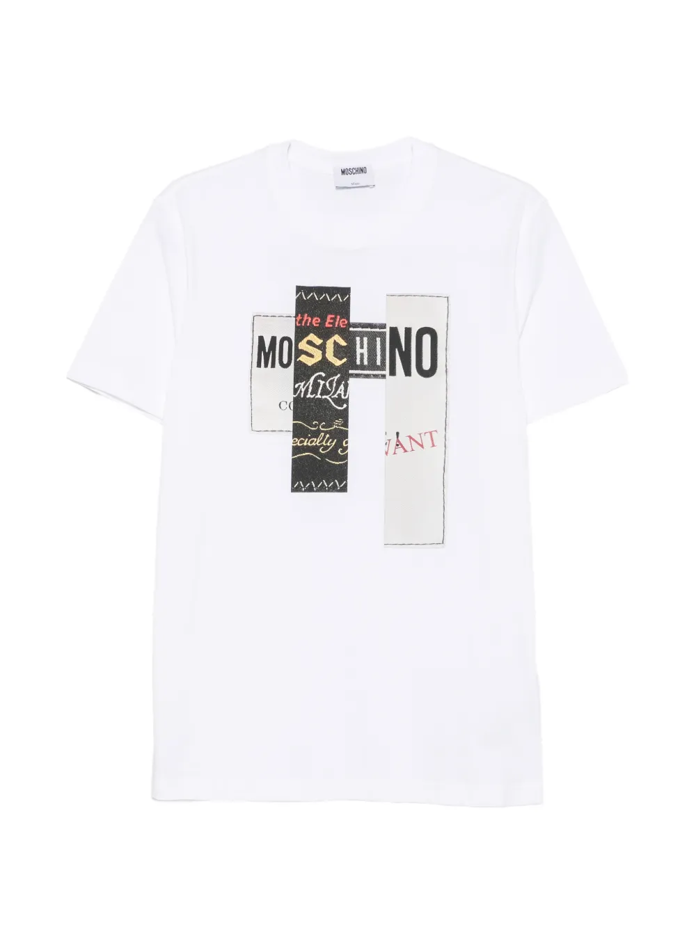 Moschino logo-print T-shirt - Bianco