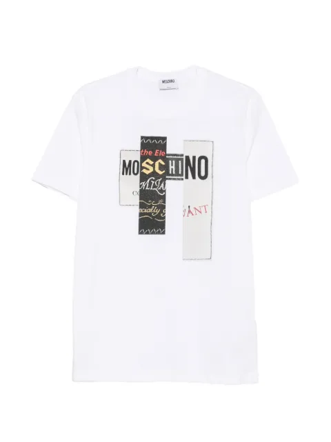 Moschino camiseta con logo estampado