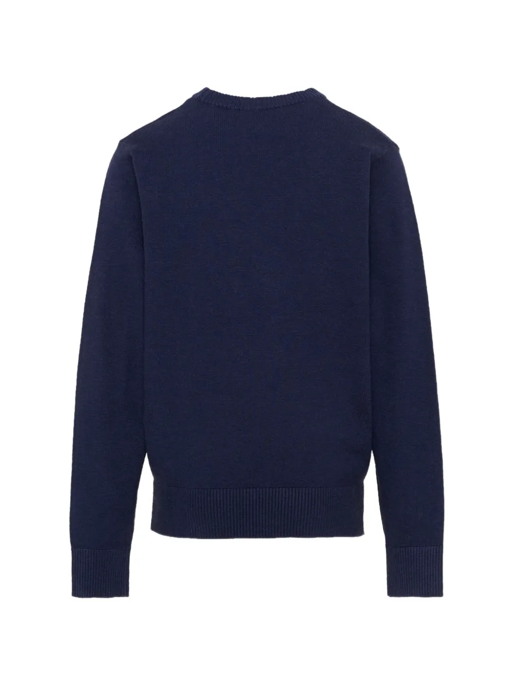 TRUSSARDI JUNIOR Trui met ronde hals en intarsia logo Blauw