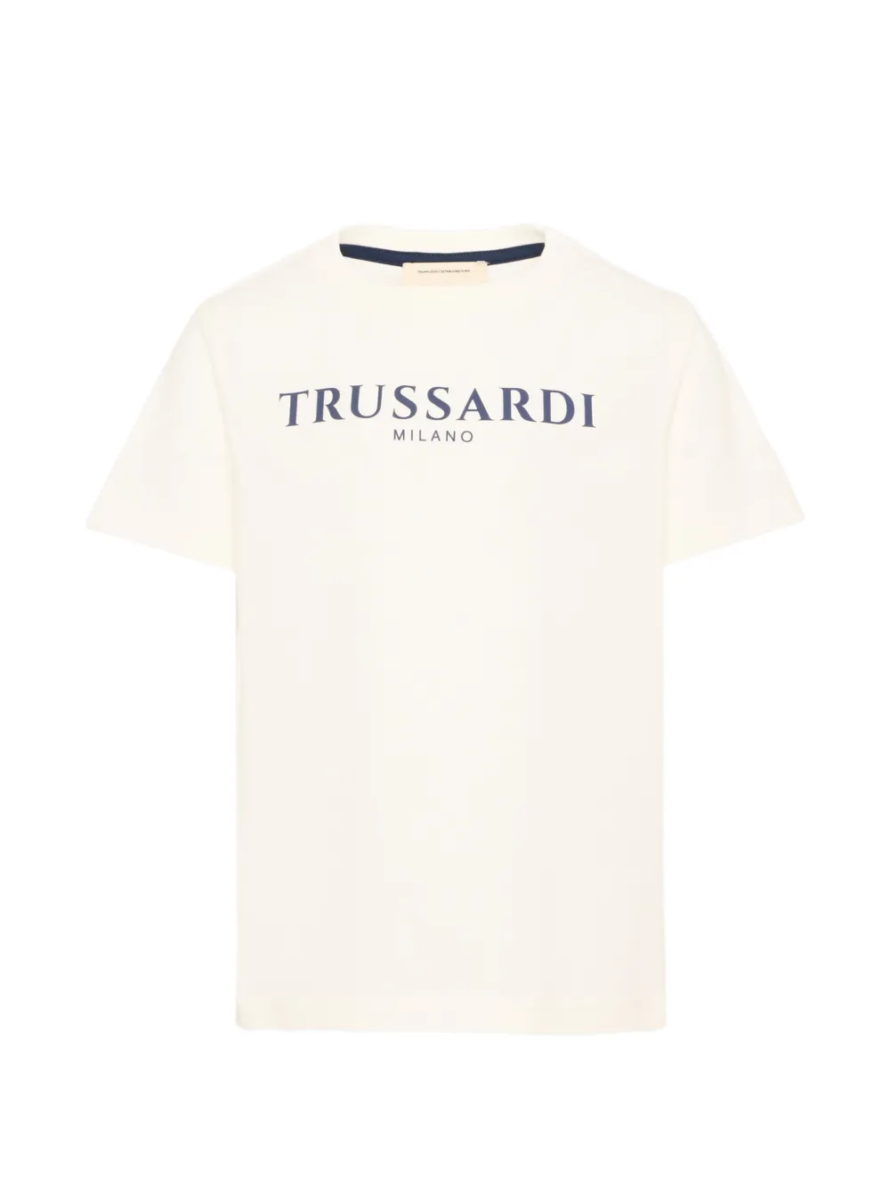 TRUSSARDI JUNIOR logo-print T-shirt - Toni neutri